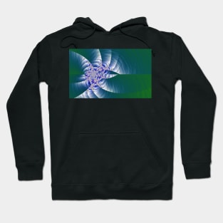 Spinning shiny abstract fractal Hoodie